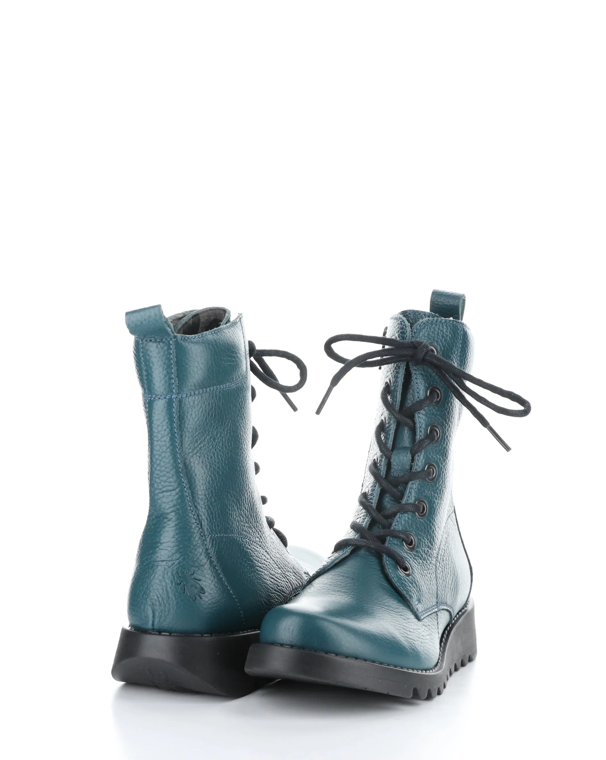 SILF015FLY 007 TEAL Round Toe Boots