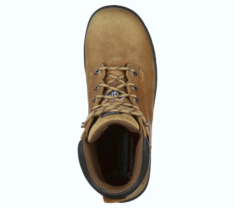 'Skechers' Men's 6" Argum Alkova EH WP Steel Toe - Brown / Tan