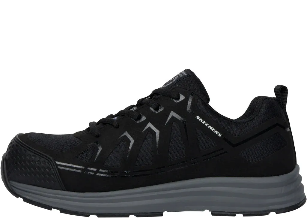 'Skechers' Men's Malad II EH Comp Toe - Black (Wide)