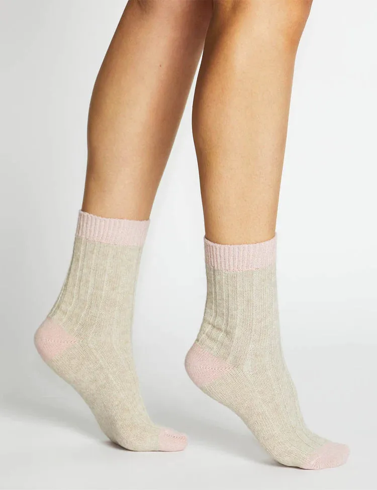 Sofia Two Tone Crew Sock