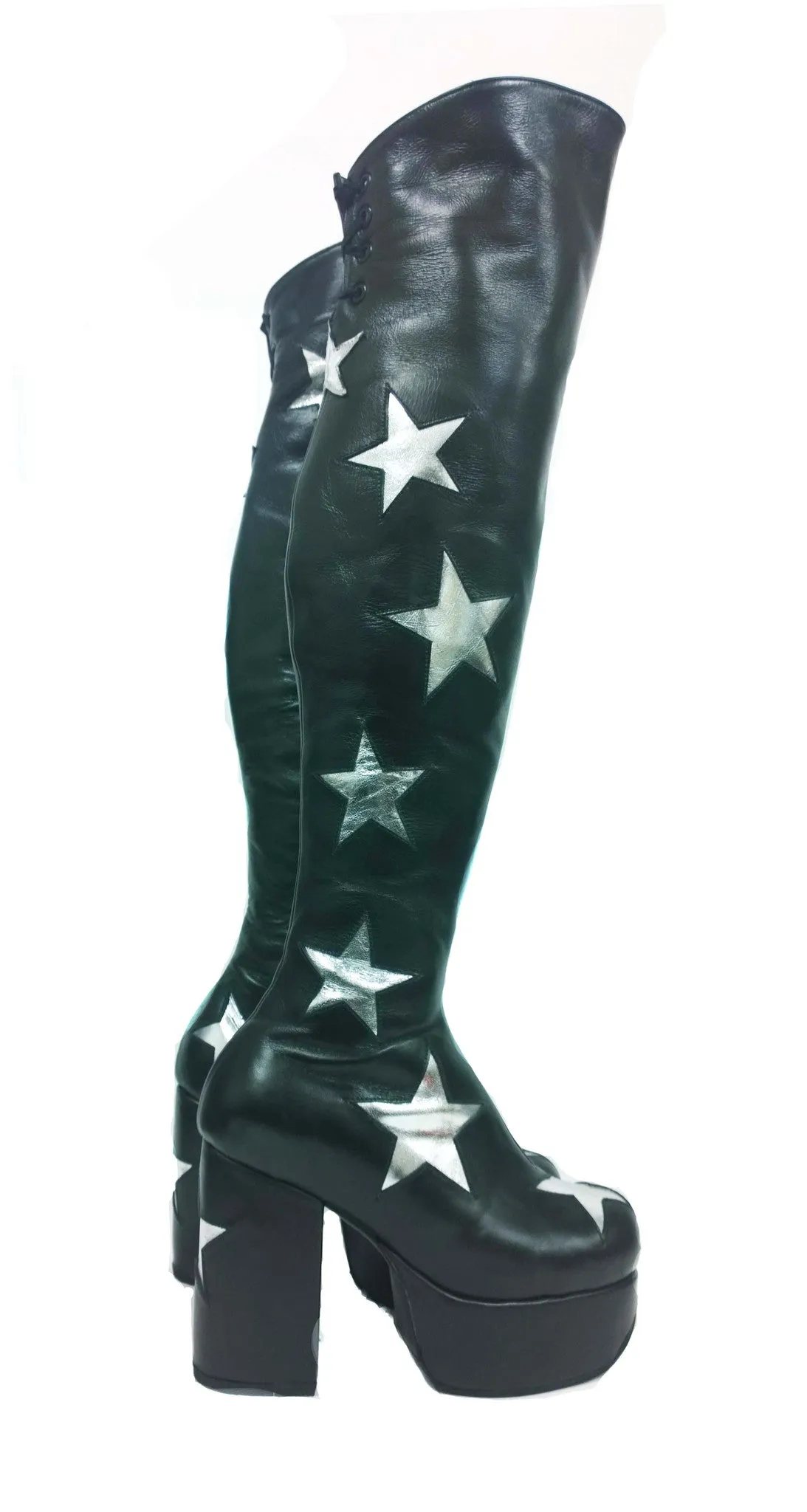 STARDUST Platform Overknee Boots