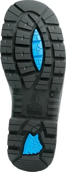 'Steel Blue' Men's 6" Hobart EH Steel Toe - Black