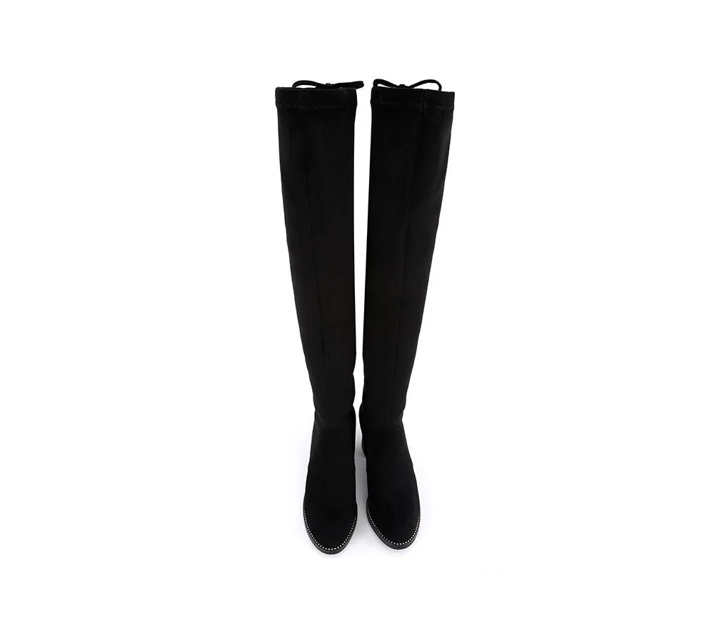 TARRAMARRA Drawstring Over The Knee Studded Detail Fashion Boots Women Jolie