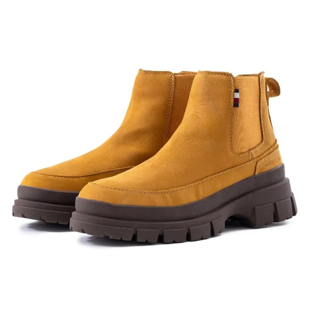 Tommy Hilfiger Chelsea Hybrid Boots Tractor Sole Men - TAN