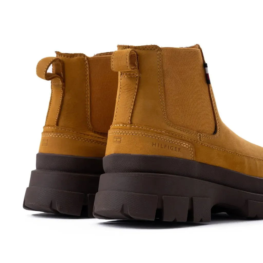 Tommy Hilfiger Chelsea Hybrid Boots Tractor Sole Men - TAN