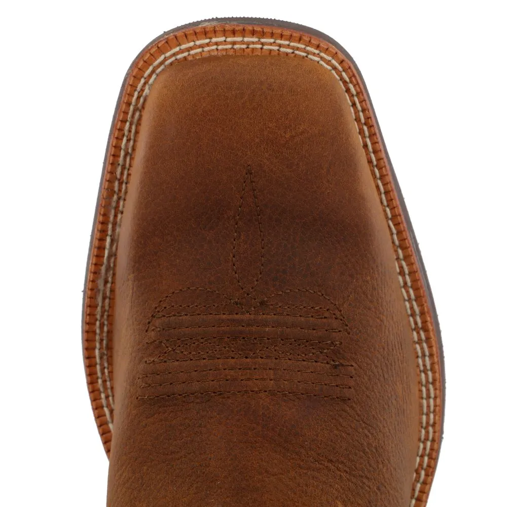 'Twisted X' Men's 12 Hooey Western Square Toe - Gingerbread / Turquoise