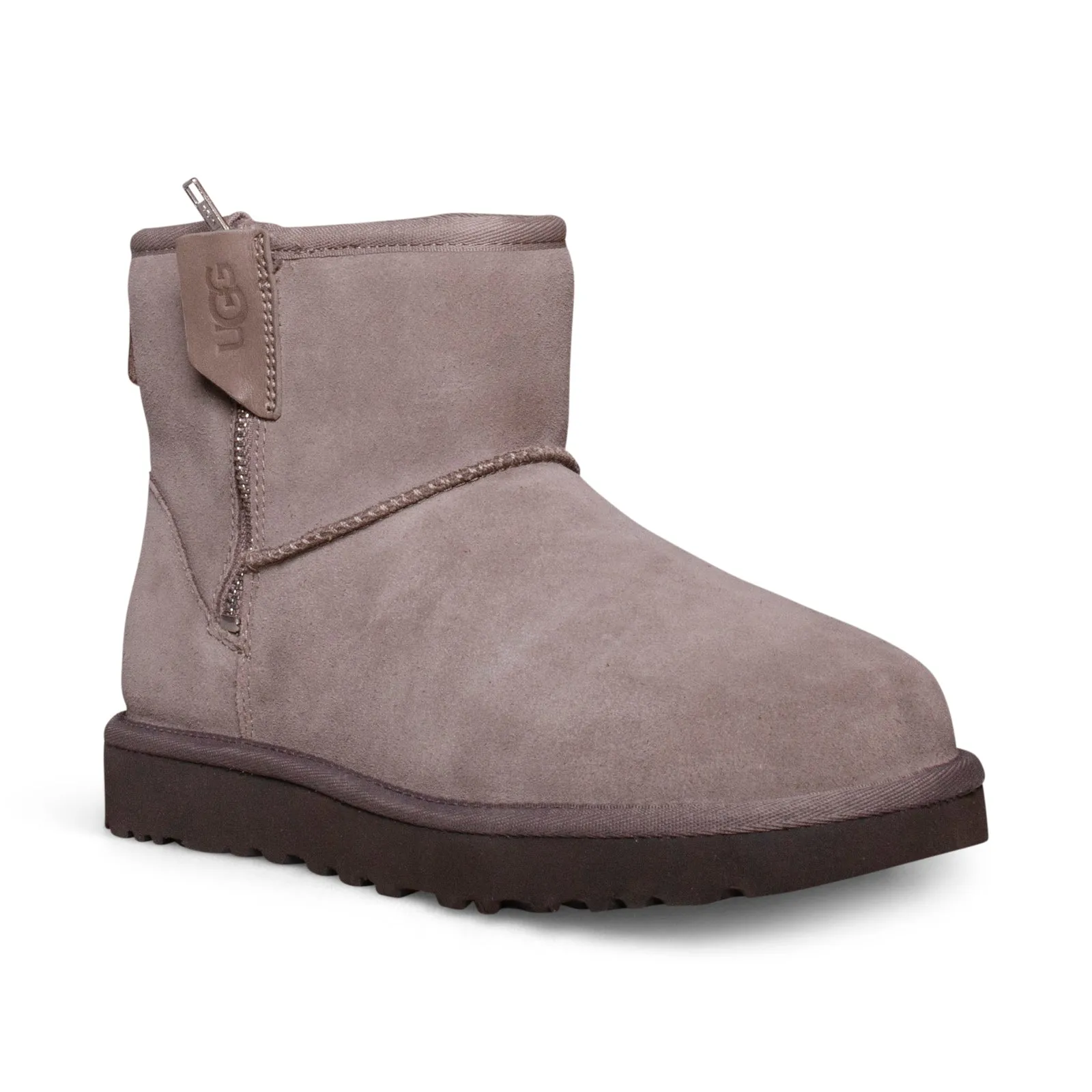 UGG Classic Mini Bailey Zip Smoke Plum Boots - Women's