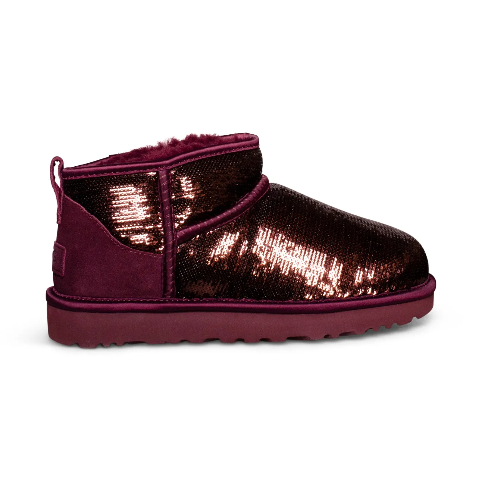 UGG Classic Ultra Mini Mirror Ball Wild Grape Boots - Women's