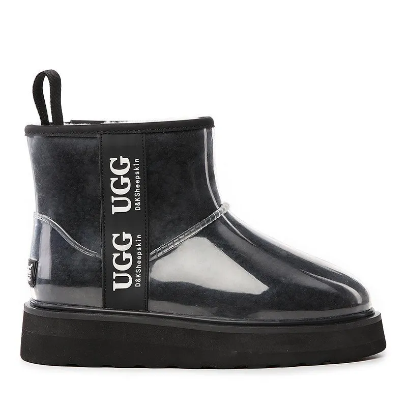 UGG Platinum Coated Rain Boots