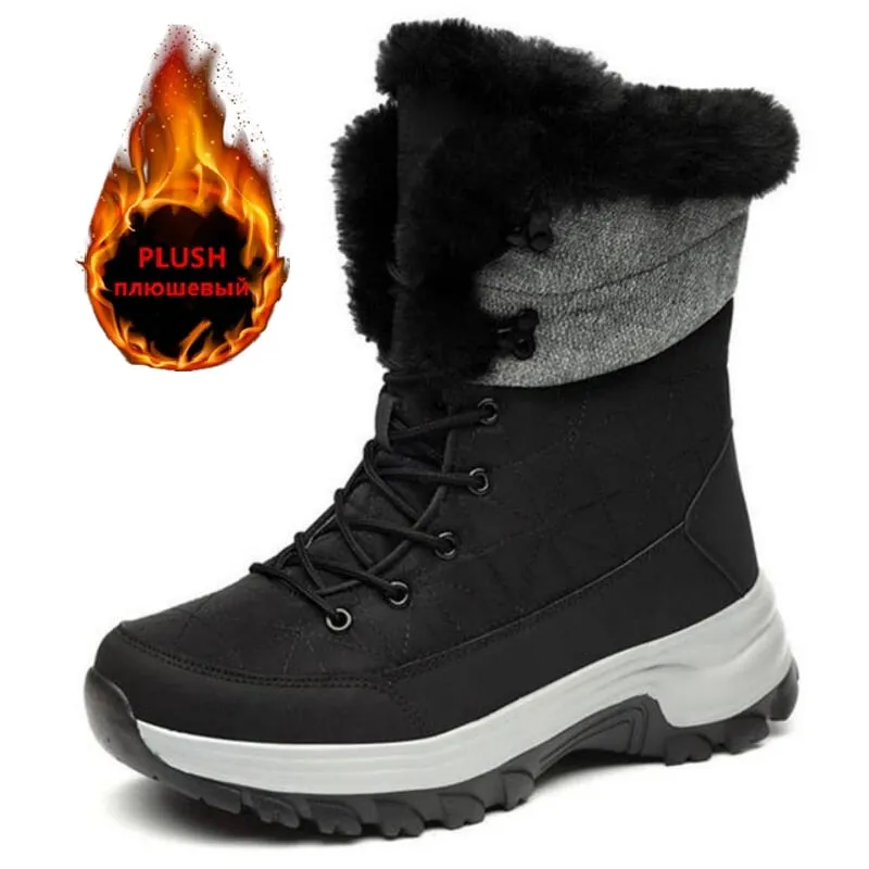 Warm Winter Snow Boot with or without Fur