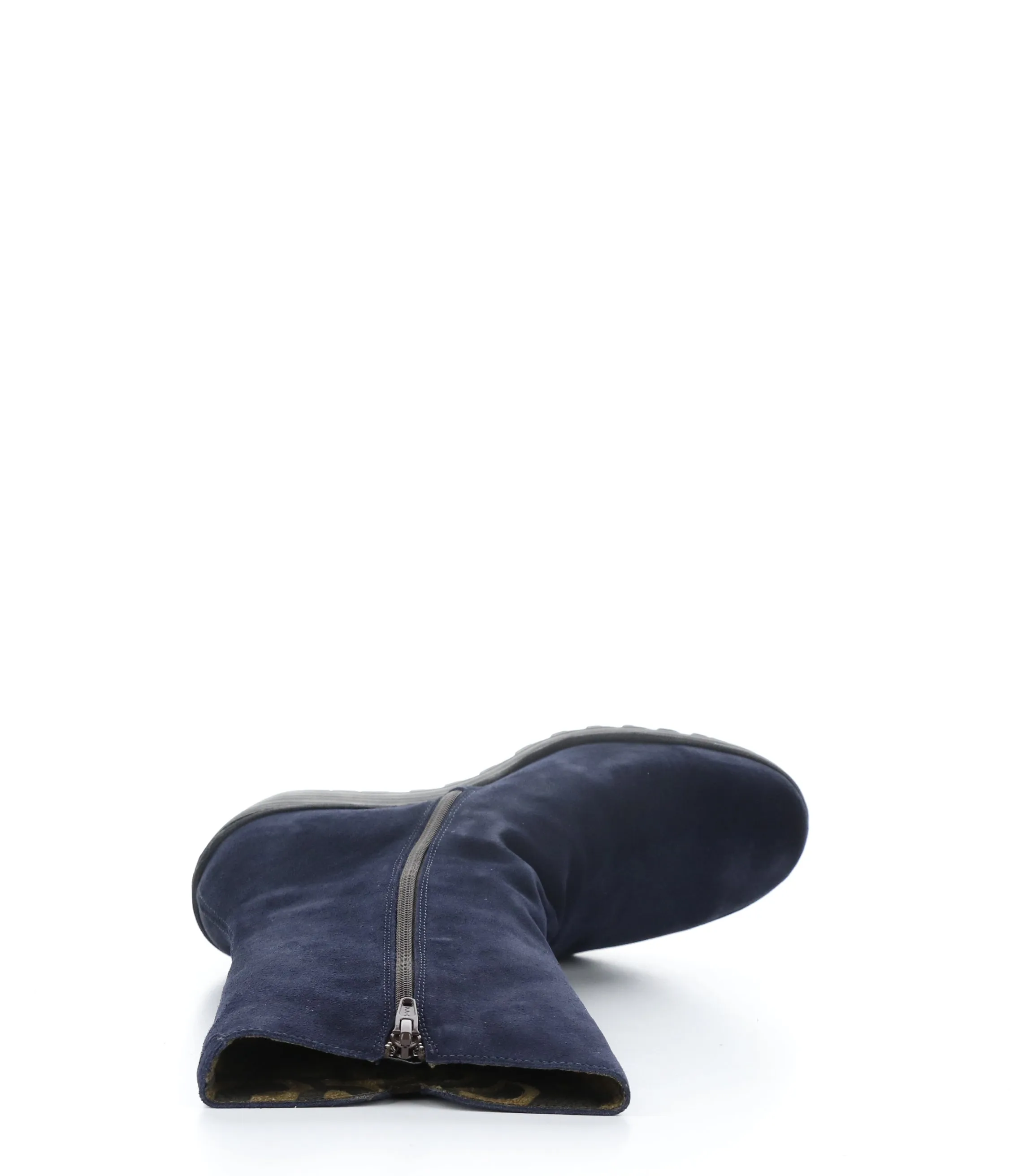 YEMY408FLY 003 NAVY Round Toe Boots